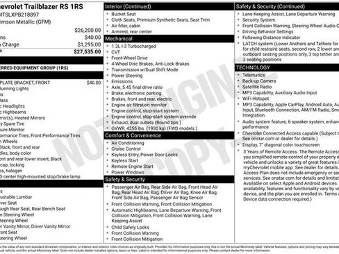 Used 2023 Chevrolet TrailBlazer RS FWD image 49