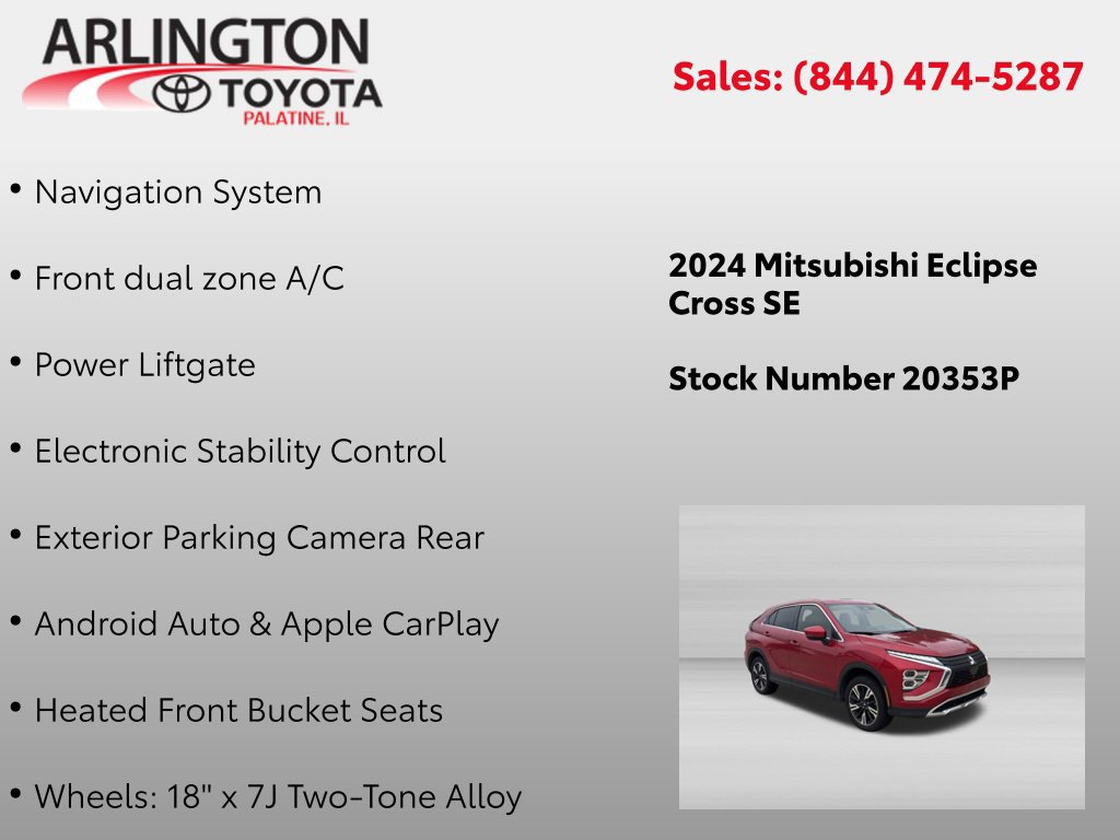 Used 2024 Mitsubishi Eclipse Cross SE AWD/4WD image 2