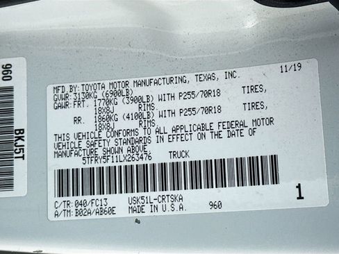 Used 2020 Toyota Tundra SR5 w/ SR5 Upgrade Package RWD image 29