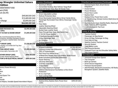 Used 2021 Jeep Wrangler Unlimited Sahara image 5