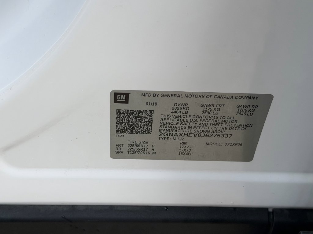 Certified 2018 Chevrolet Equinox LS FWD image 17
