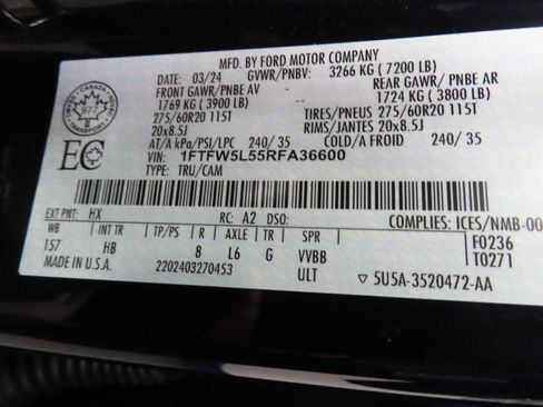 Used 2024 Ford F150 Lariat w/ Equipment Group 502A High AWD/4WD image 67