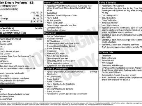 Used 2022 Buick Encore Preferred w/ Safety Package AWD/4WD image 40