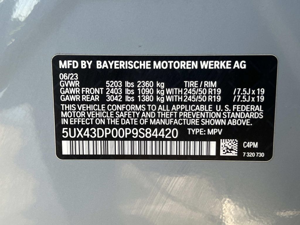 Certified 2023 BMW X3 sDrive30i w/ M Sport Package RWD image 34
