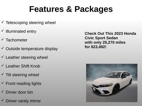 Certified 2023 Honda Civic Sport image 24