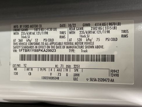 Used 2023 Ford Transit 250 Low Roof w/ Exterior Upgrade Package image 26