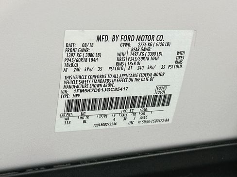 Used 2018 Ford Explorer XLT w/ Equipment Group 202A FWD image 12