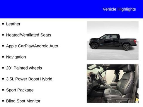 Certified 2023 Ford F150 Lariat w/ Equipment Group 502A High AWD/4WD image 2