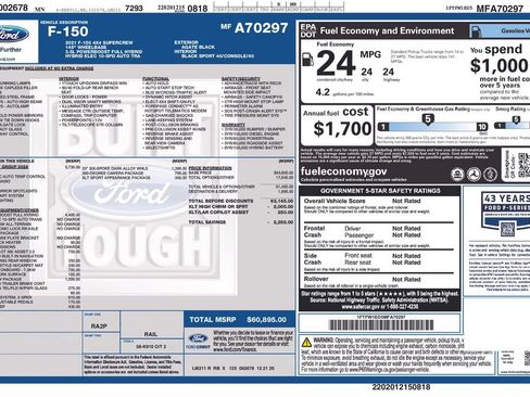 Used 2021 Ford F150 XLT w/ Equipment Group 302A High AWD/4WD image 7