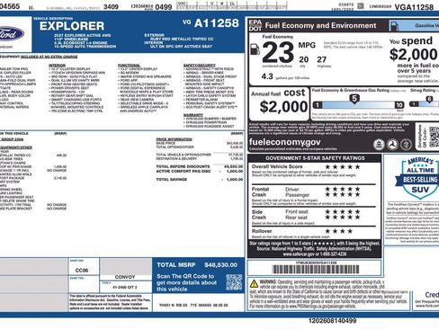 New 2027 Ford Explorer Active w/ Active Comfort Package AWD/4WD image 5