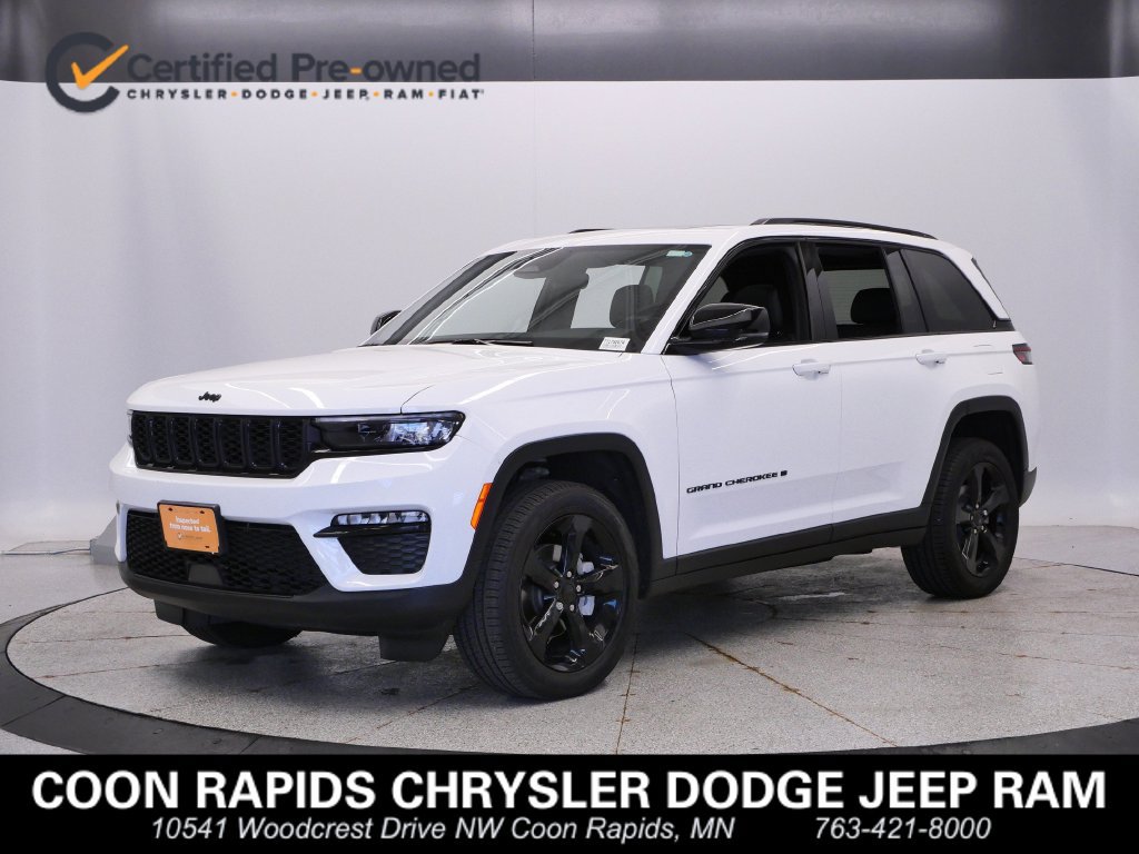 Certified 2024 Jeep Grand Cherokee Limited w/ Black Appearance Package AWD/4WD 360° Tour