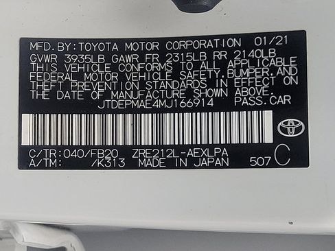 Used 2021 Toyota Corolla LE w/ Carpet Mat Package (TMS) image 33