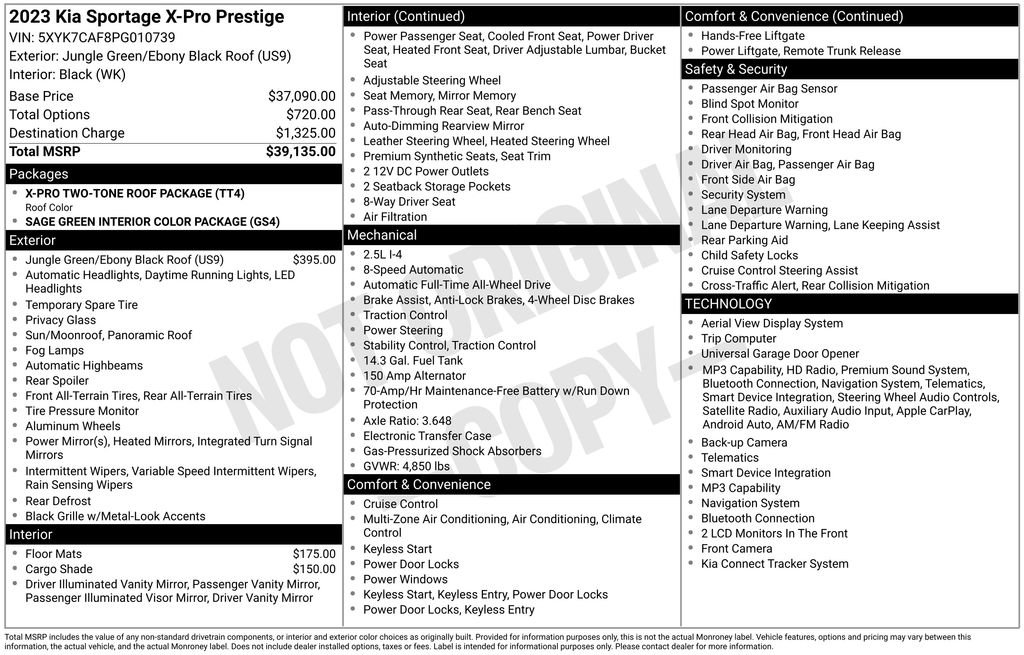 Used 2023 Kia Sportage X-Pro Prestige AWD/4WD image 36