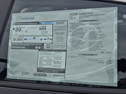New 2026 MAZDA MAZDA3 s Sport image 15
