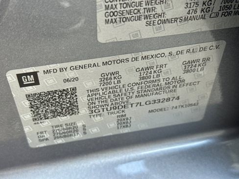 Used 2020 GMC Sierra 1500 SLT w/ SLT Premium Plus Package AWD/4WD image 57