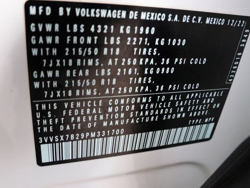 Used 2023 Volkswagen Taos SE w/ Black Wheel Package FWD image 42