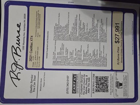 Used 2021 Cadillac XT4 Premium Luxury w/ Cold Weather Package image 26