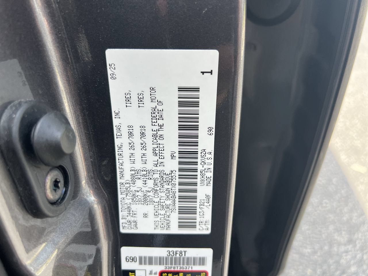 Used 2026 Toyota Sequoia SR5 w/ TRD Off-Road Package AWD/4WD image 37
