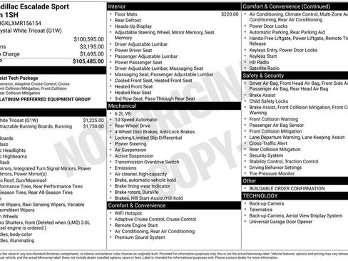 Used 2021 Cadillac Escalade Sport Platinum RWD image 67