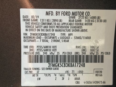 Used 2019 Ford Flex SEL w/ Equipment Group 202A image 26