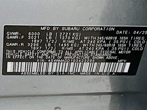 Used 2025 Subaru Ascent Premium AWD/4WD image 32