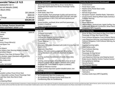 Used 2023 Chevrolet Tahoe LS AWD/4WD image 9