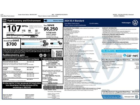Used 2024 Volkswagen ID.4 2WD image 2