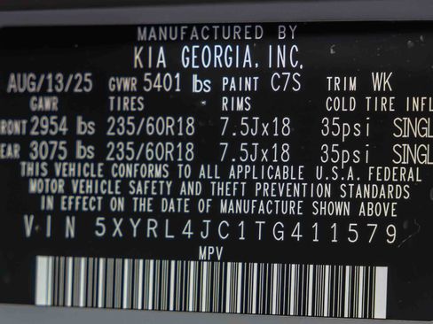 Certified 2026 Kia Sorento S FWD image 28