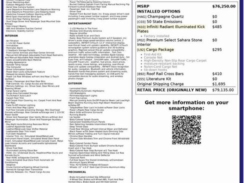 Used 2022 INFINITI QX80 Premium Select w/ Cargo Package image 3