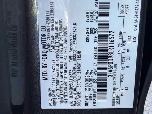 Used 2020 Ford Fusion Titanium AWD/4WD image 9