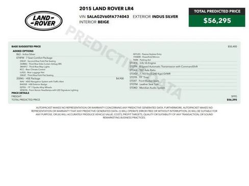 Used 2015 Land Rover LR4 HSE AWD/4WD image 7