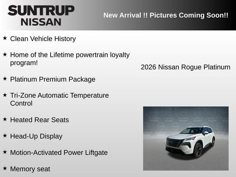 Used 2026 Nissan Rogue Platinum w/ Platinum Premium Package AWD/4WD image 6