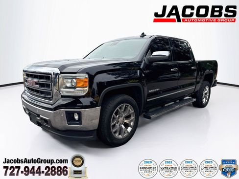 Used 2015 GMC Sierra 1500 SLT w/ SLT Crew Cab Value Package RWD image 1