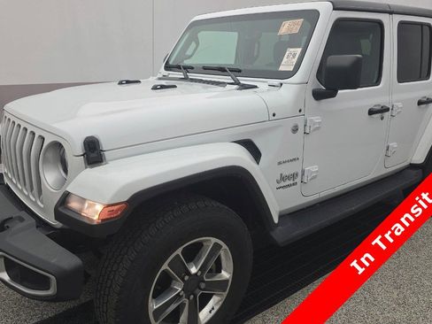 Used 2021 Jeep Wrangler Unlimited Sahara w/ Uconnect 4C Nav & Sound Group AWD/4WD image 1