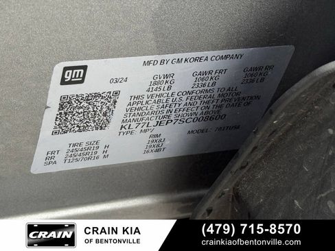 Used 2025 Chevrolet Trax RS w/ Sunroof Package FWD image 35