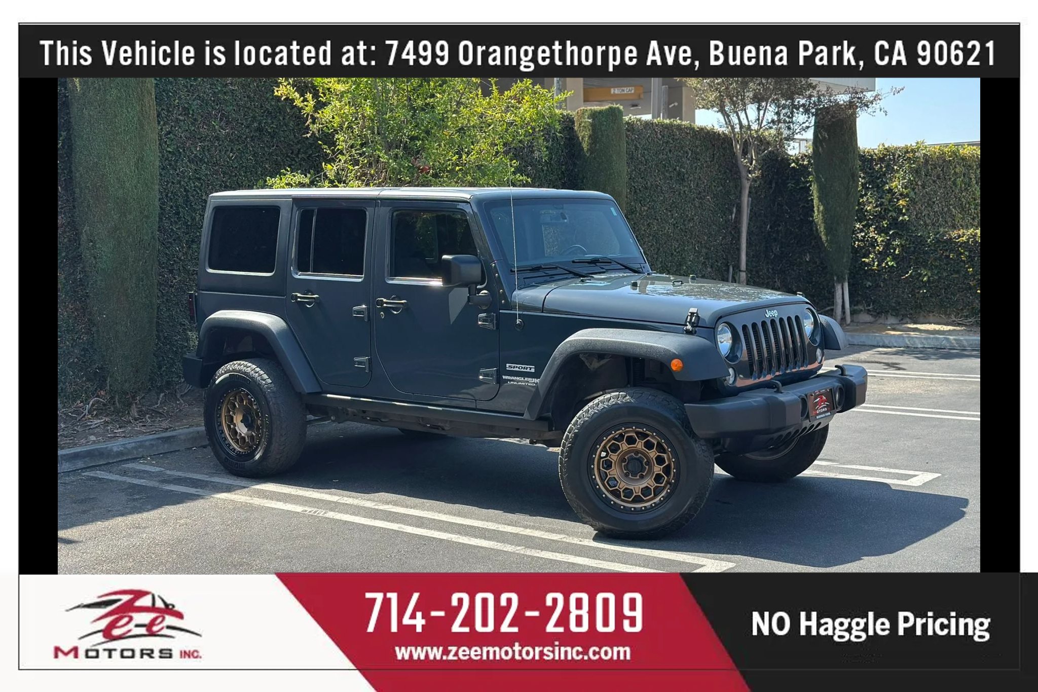 Used 2018 Jeep Wrangler Unlimited Sport S AWD/4WD image 1