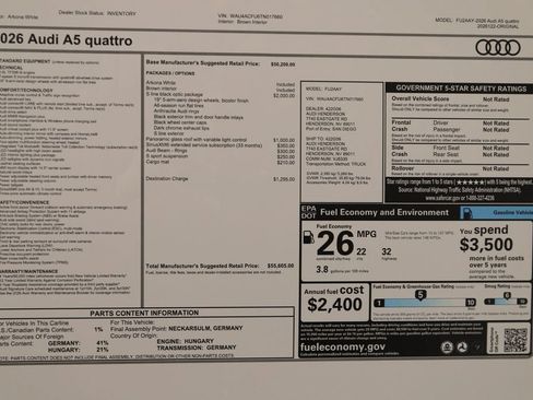New 2026 Audi A5 2.0T Premium AWD/4WD image 38