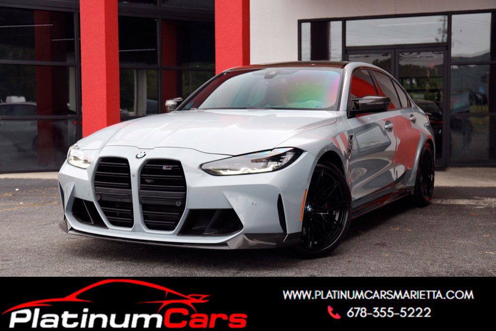 Used 2022 BMW M3 Competition w/ M Carbon Exterior Package RWD image 1