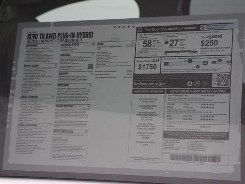 New 2026 Volvo XC90 T8 Ultra w/ Protection Package Premier image 18