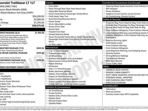 Used 2024 Chevrolet TrailBlazer LT w/ Convenience Package image 2