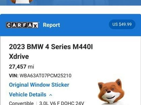 Used 2023 BMW 440i xDrive Convertible w/ Premium Package AWD/4WD image 6