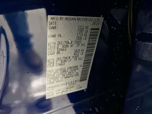 Used 2024 Nissan Titan SV w/ Accessory Utility Package image 26