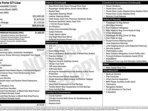 Certified 2024 Kia Forte GT-Line w/ GT-Line Premium Package FWD image 36