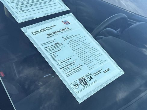 Certified 2025 Subaru Impreza 2.0i Sport image 6