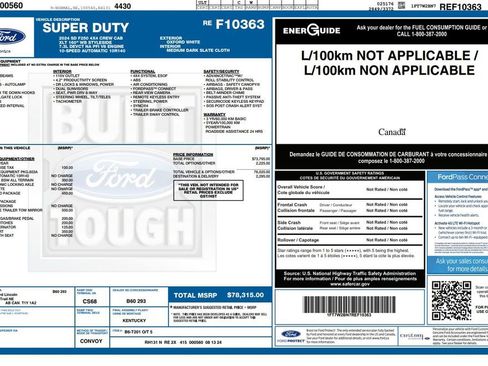 Used 2024 Ford F250 XLT w/ FX4 Off-Road Package image 2