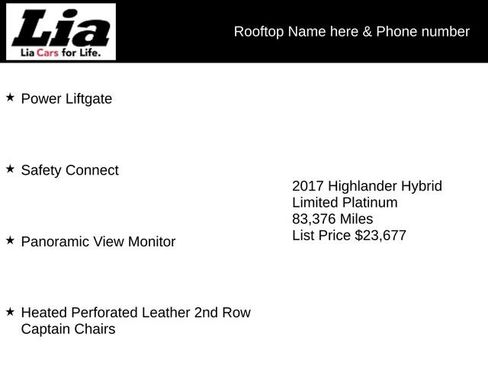 Used 2017 Toyota Highlander Limited Platinum image 2