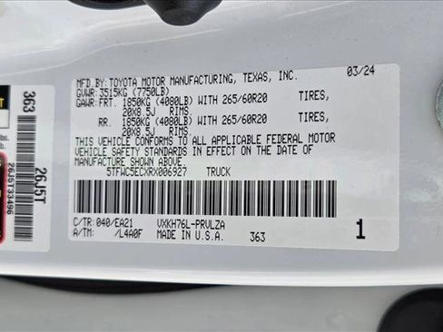 Used 2024 Toyota Tundra Limited w/ TRD Off-Road Package image 24