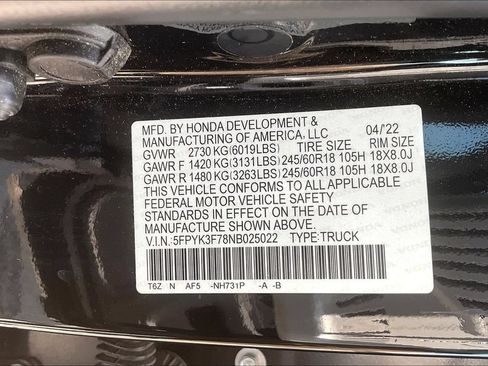 Used 2022 Honda Ridgeline RTL-E image 19