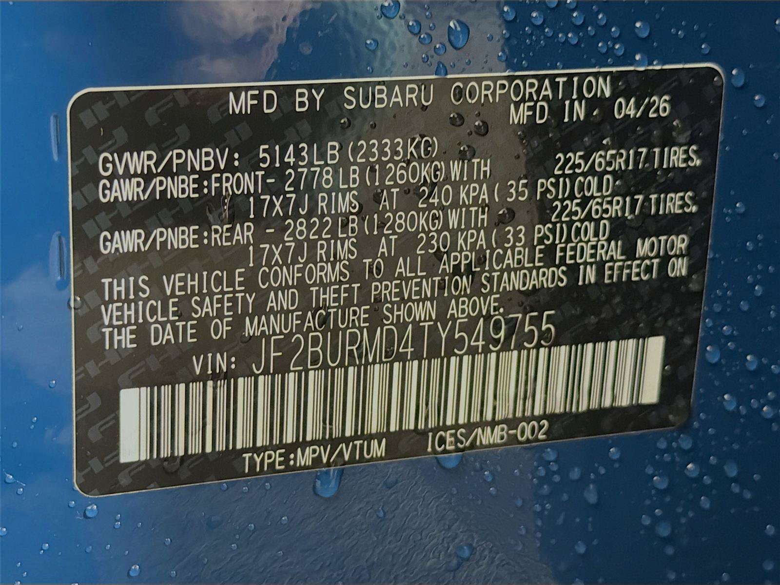 New 2026 Subaru Outback Wilderness AWD/4WD image 38
