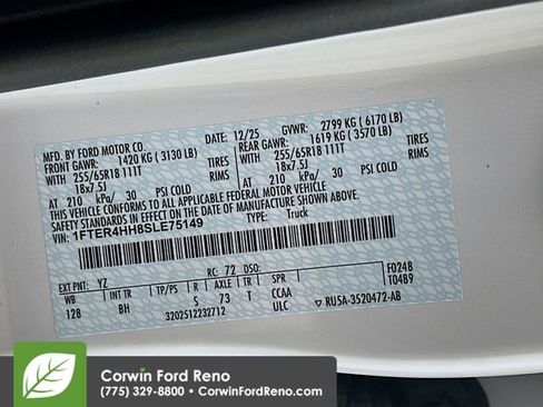 New 2025 Ford Ranger XLT w/ Equipment Group 301A High image 32